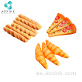 Dibujos animados gel pizza forma baguette bolígrafo pluma